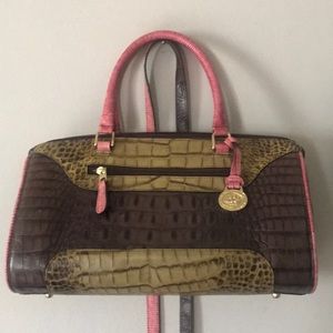 Braman tricolor satchel/cross body